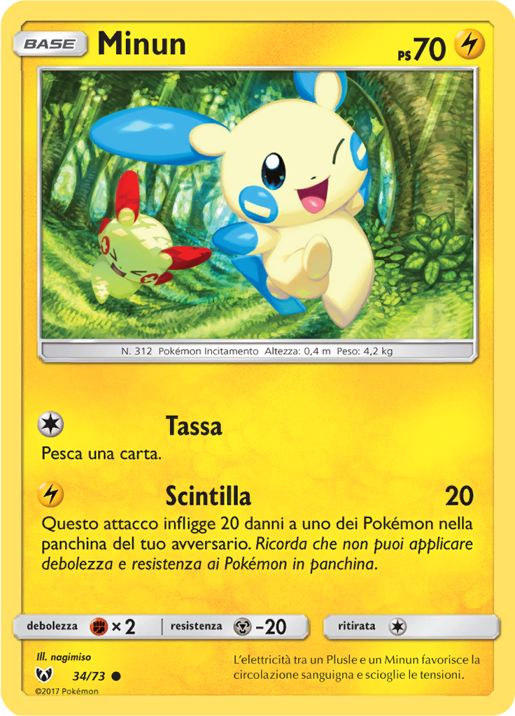 Minun (Reverse Holo)