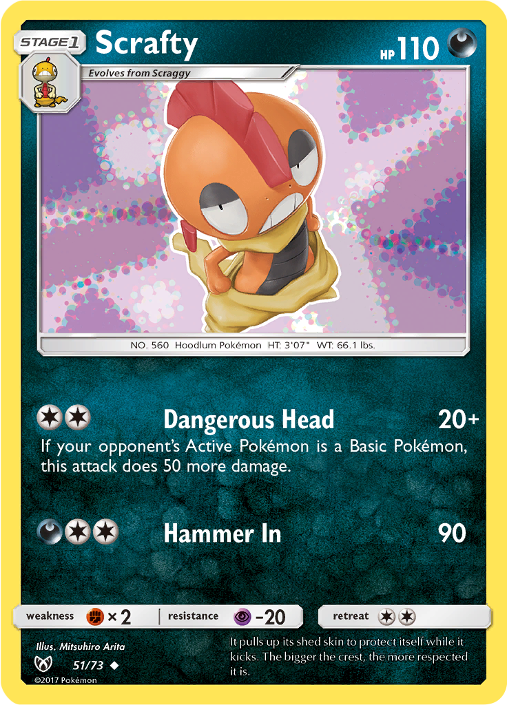 Scrafty (Reverse Holo)