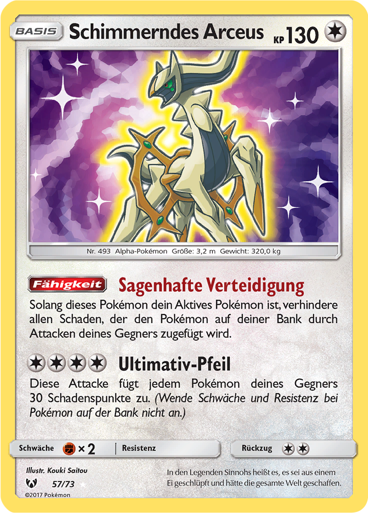 Schimmerndes Arceus