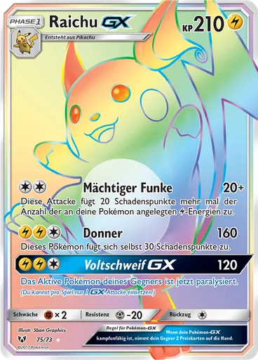 Raichu GX — Schimmernde Legenden