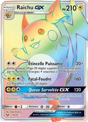 Raichu GX — Légendes Brillantes