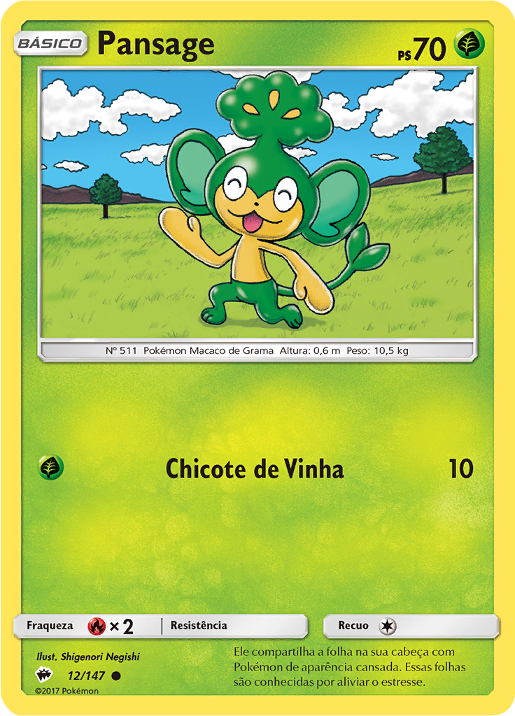 Pansage (Reverse Holo)