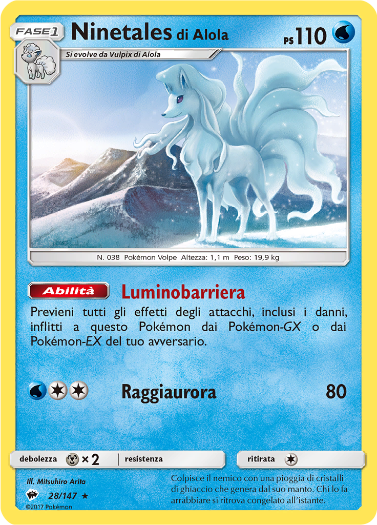 Ninetales di Alola (Reverse Holo)