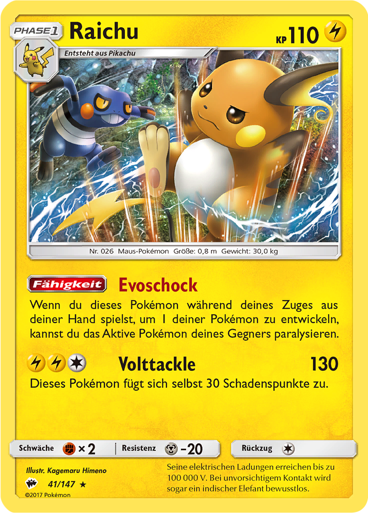 Raichu (Reverse Holo)