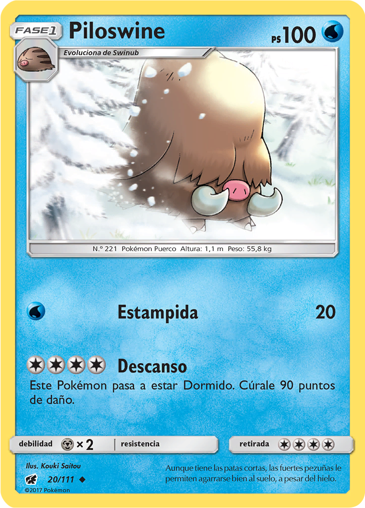 Piloswine (Reverse Holo)