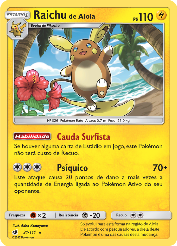 Raichu de Alola (Reverse Holo)