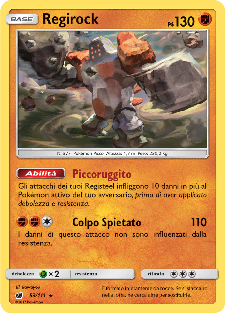 Regirock (Reverse Holo)