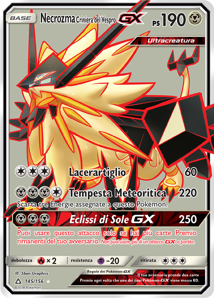 Necrozma Criniera del Vespro GX
