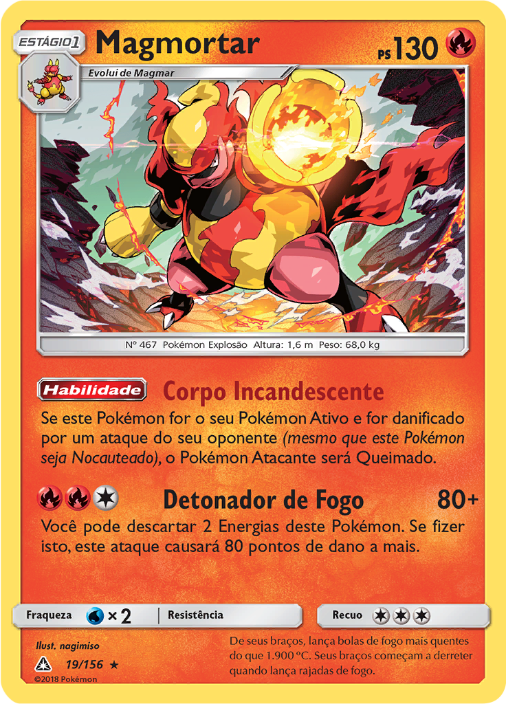 Magmortar (Reverse Holo)
