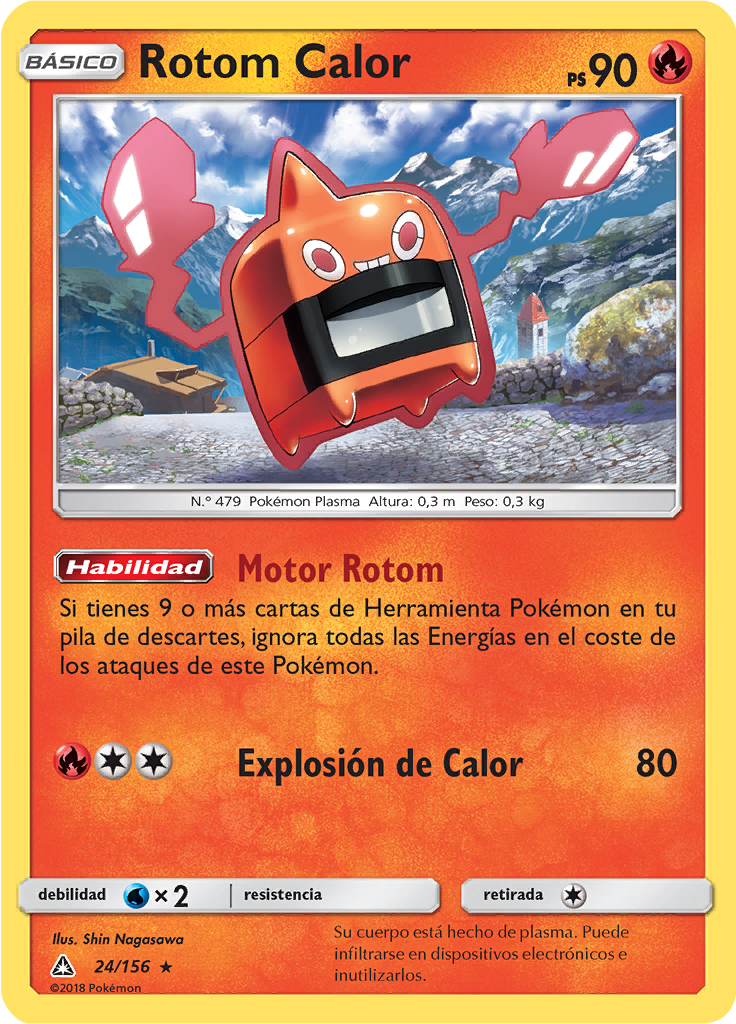Rotom Calor (Reverse Holo)