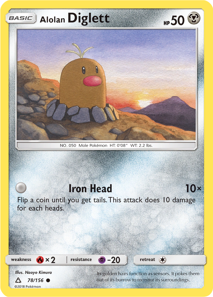 Alolan Diglett (Reverse Holo)