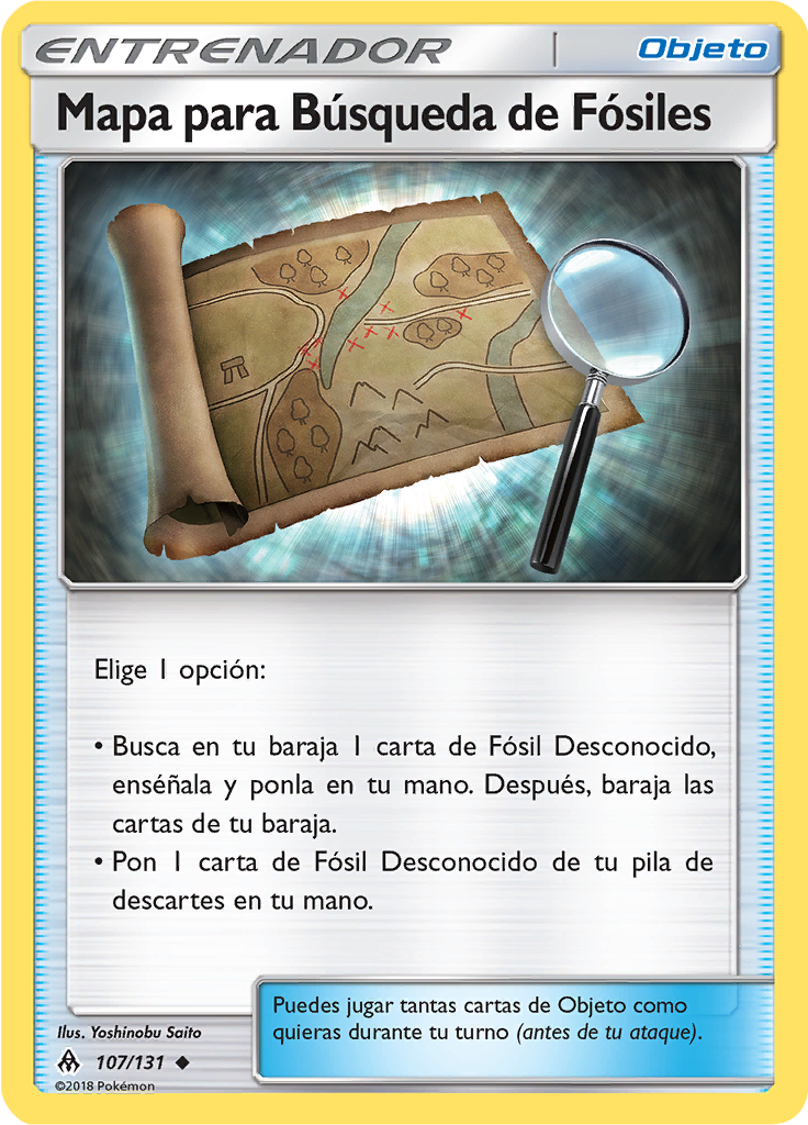 Mapa para Búsqueda de Fósiles