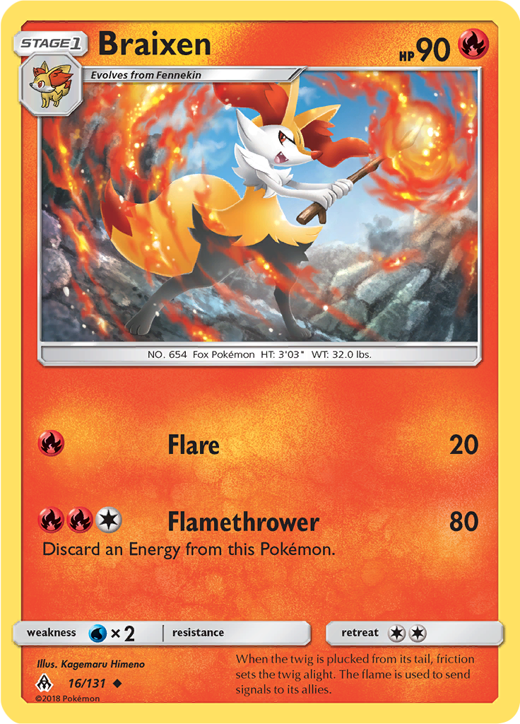 Braixen (Reverse Holo)