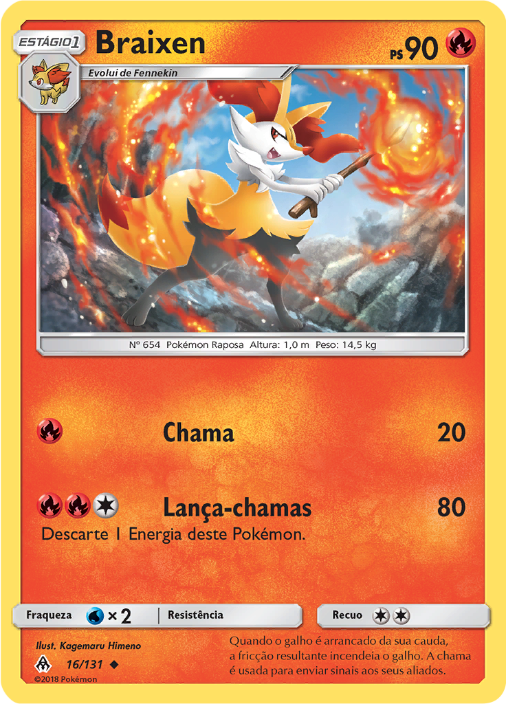 Braixen (Reverse Holo)