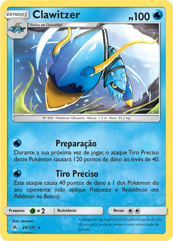 Clawitzer (Reverse Holo)