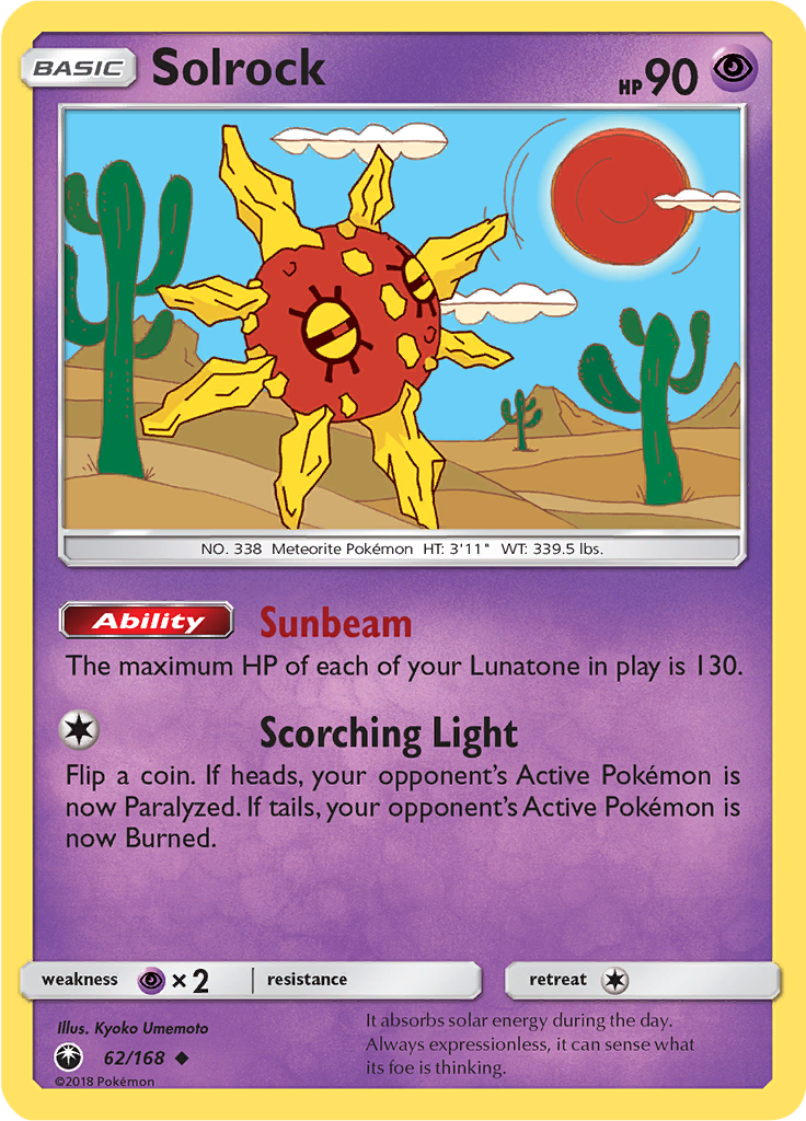 Solrock (Reverse Holo)