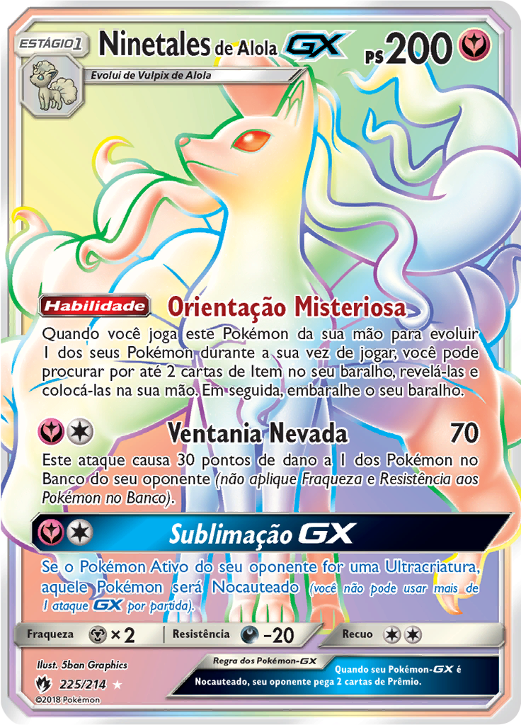 Ninetales de Alola GX