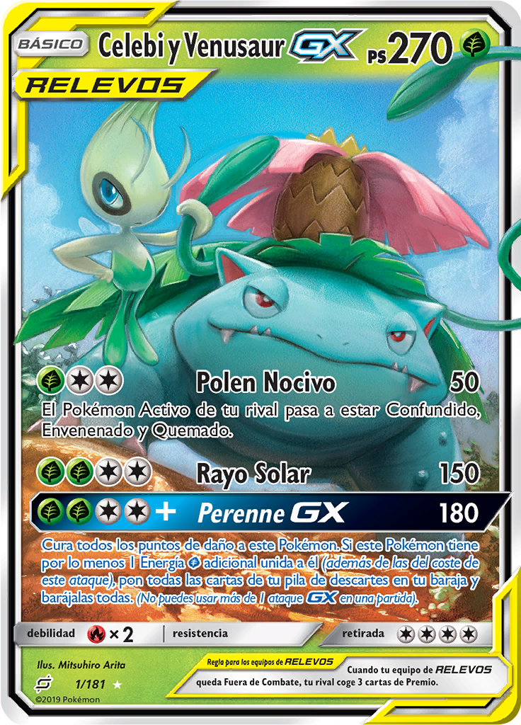 Celebi y Venusaur GX