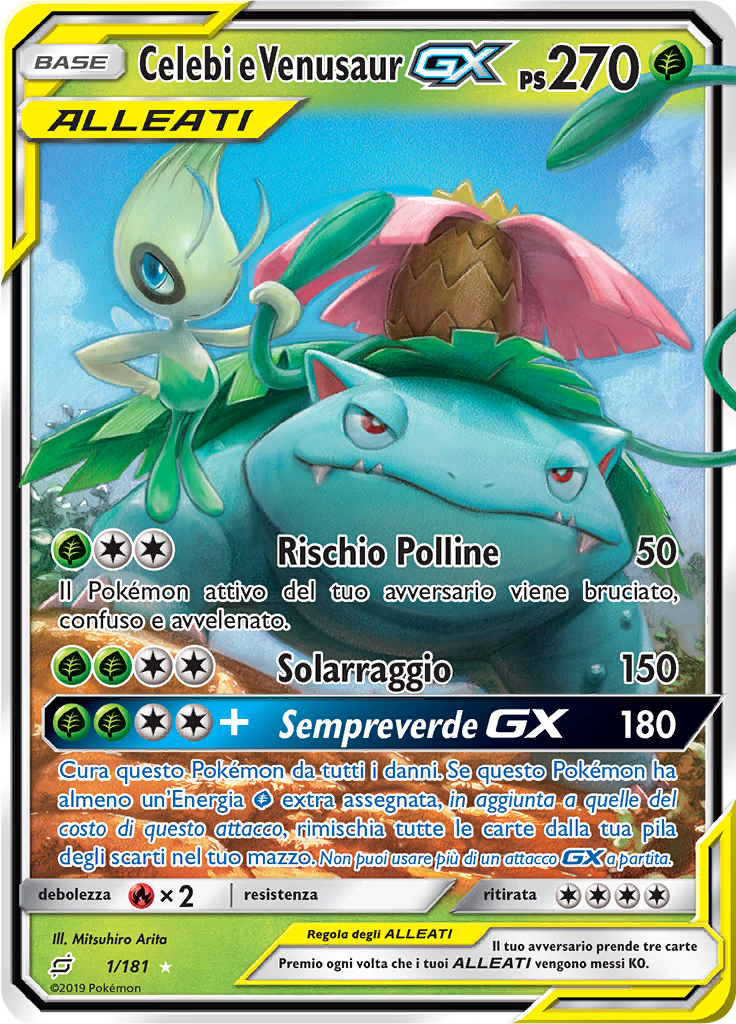 Celebi e Venusaur GX