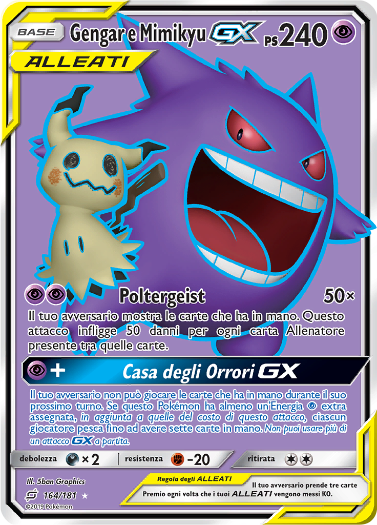 Gengar e Mimikyu GX