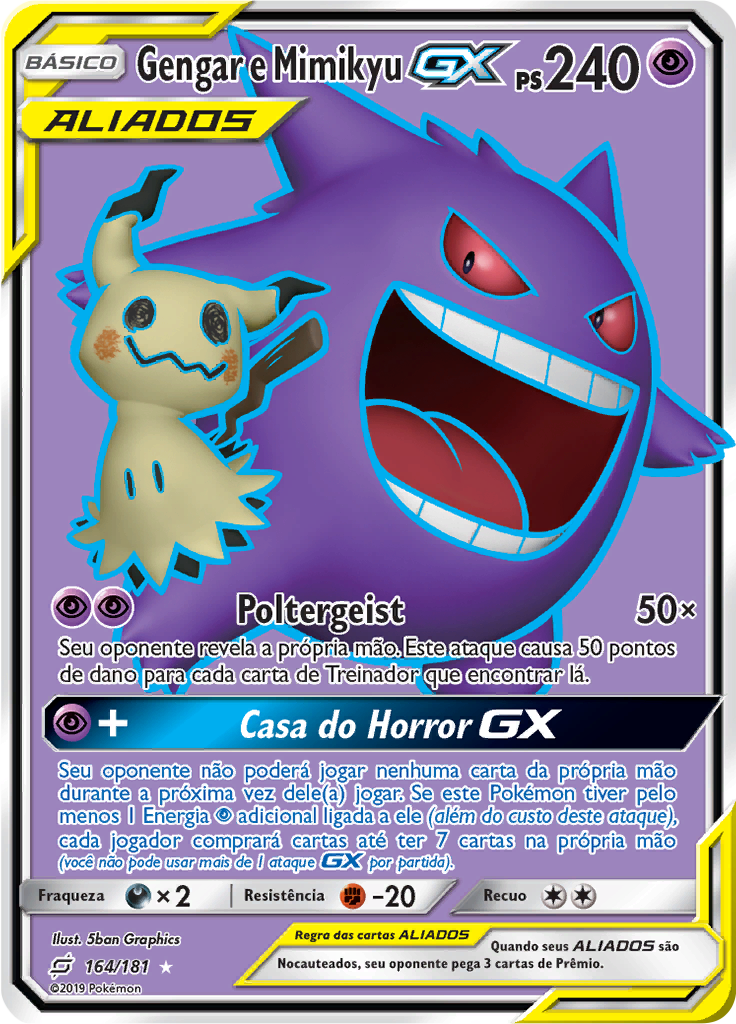 Gengar e Mimikyu GX