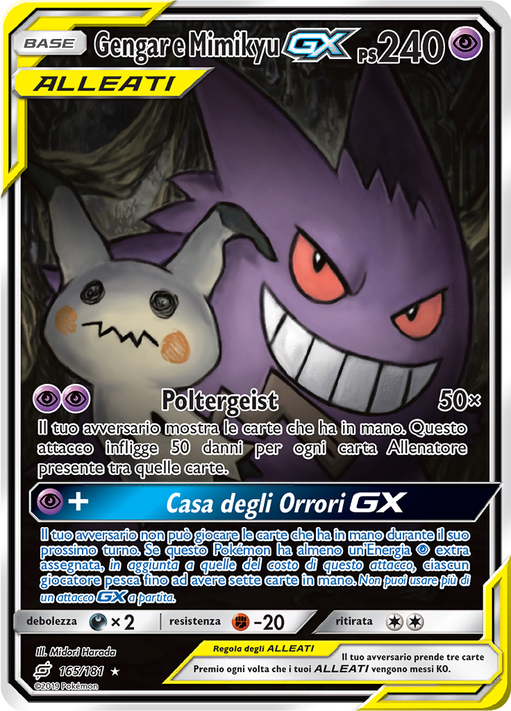 Gengar e Mimikyu GX