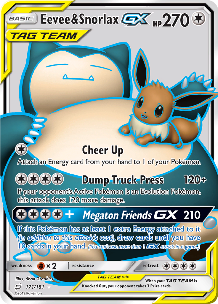 Eevee & Snorlax GX