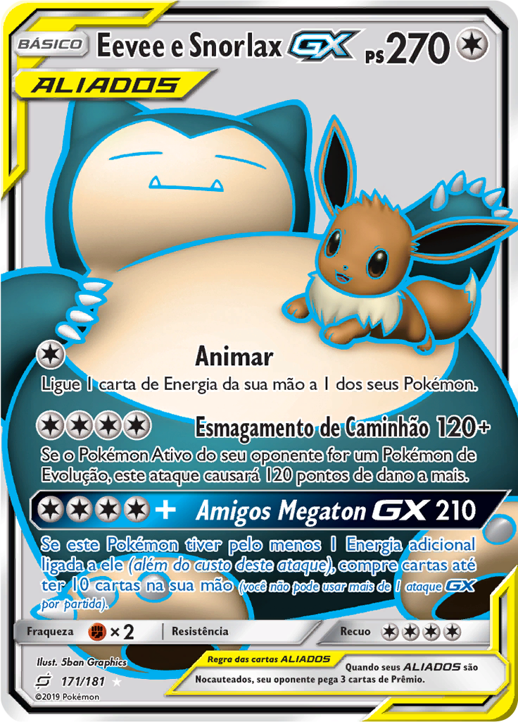 Eevee e Snorlax GX