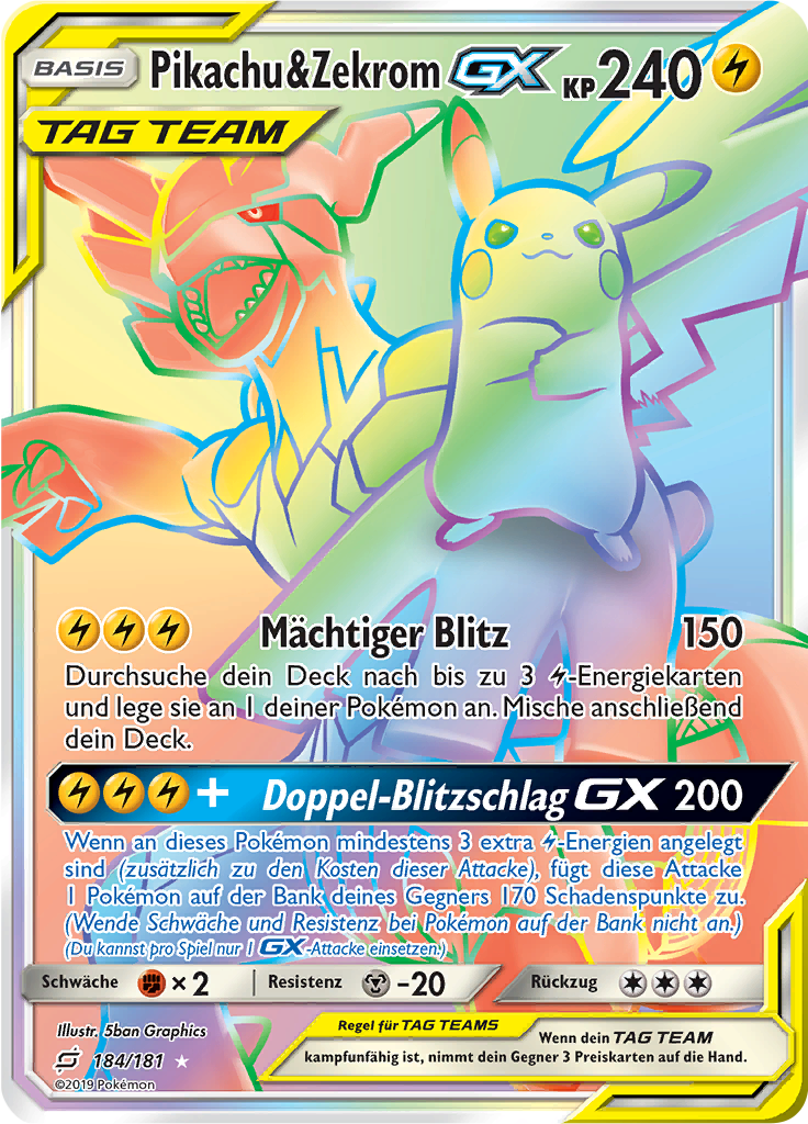 Pikachu & Zekrom GX