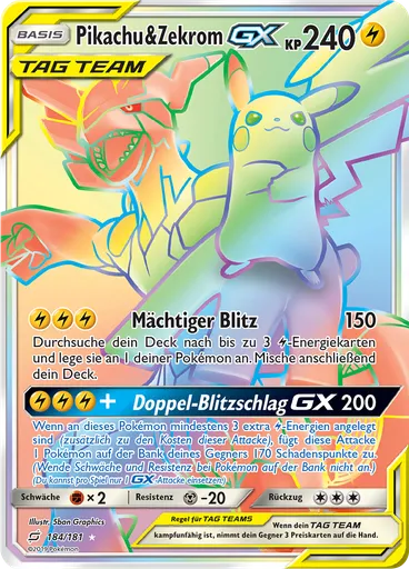 Pikachu & Zekrom GX