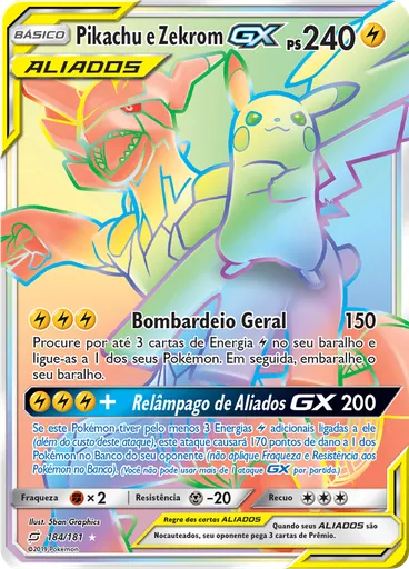 Pikachu e Zekrom GX