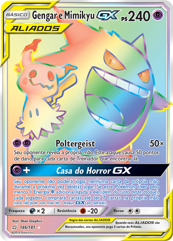 Gengar e Mimikyu GX