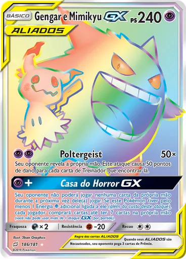 Gengar e Mimikyu GX