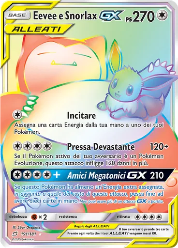 Eevee e Snorlax GX