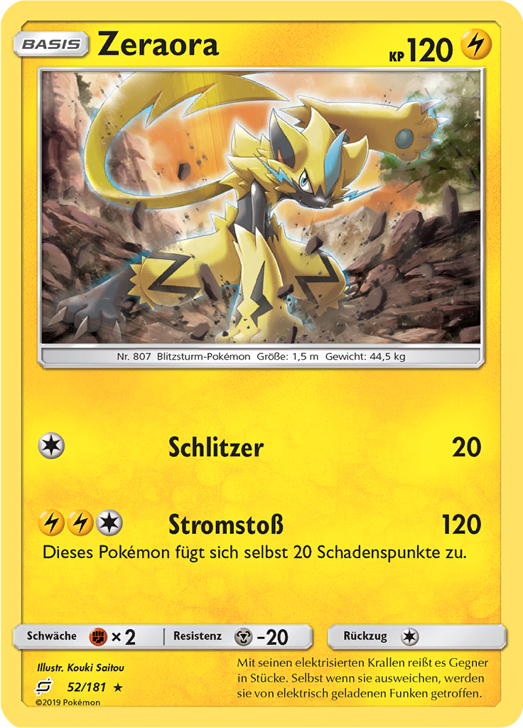 Zeraora (Reverse Holo)