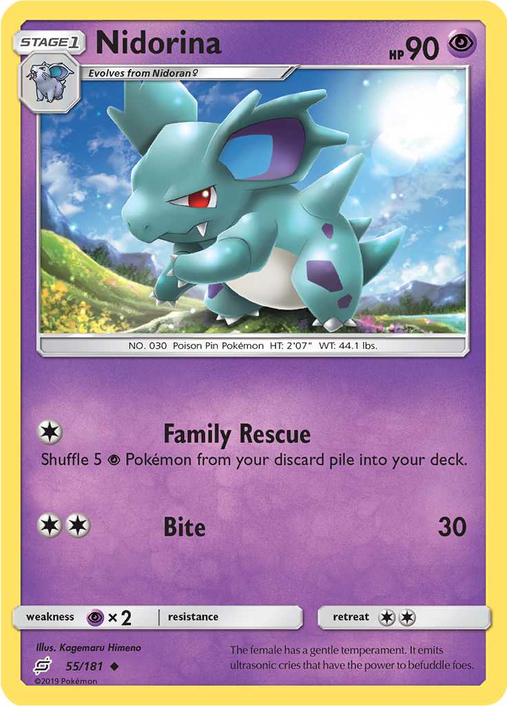 Nidorina (Reverse Holo)