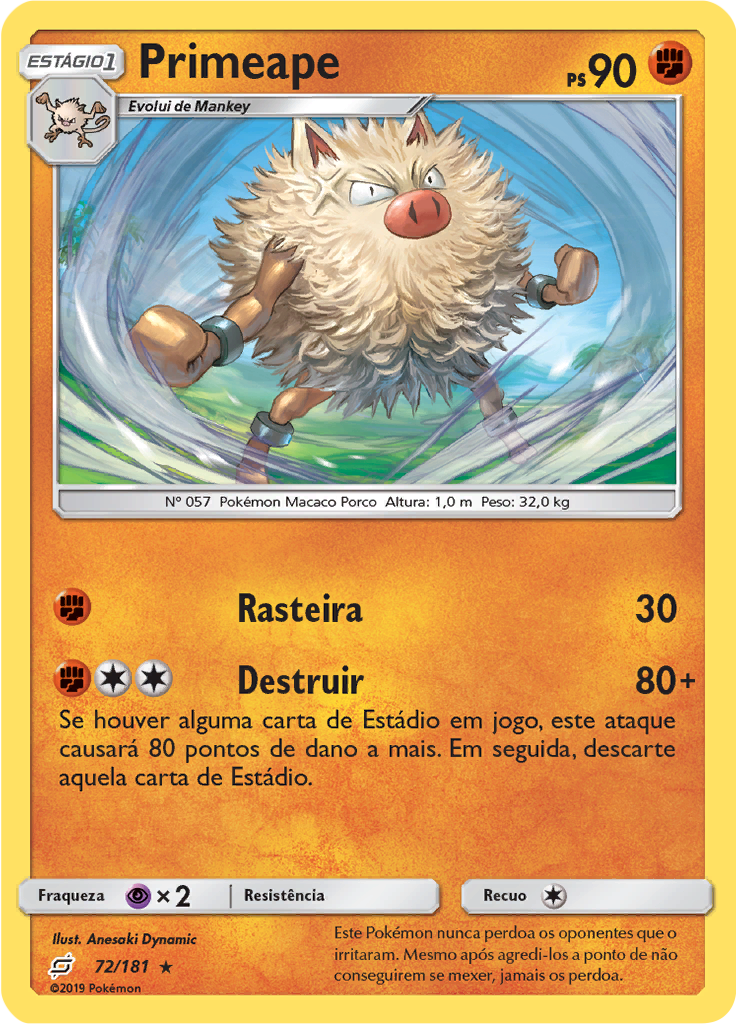 Primeape (Reverse Holo)