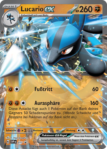 Lucario-ex (Reverse Holo)