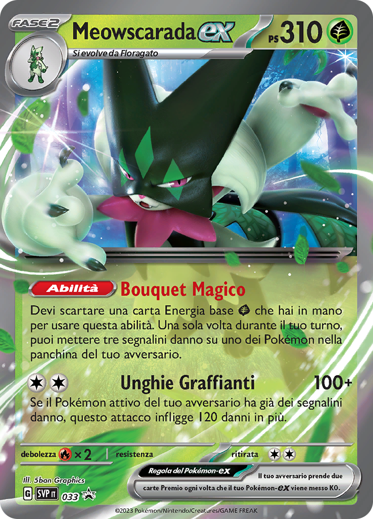 Meowscarada-ex (Reverse Holo)