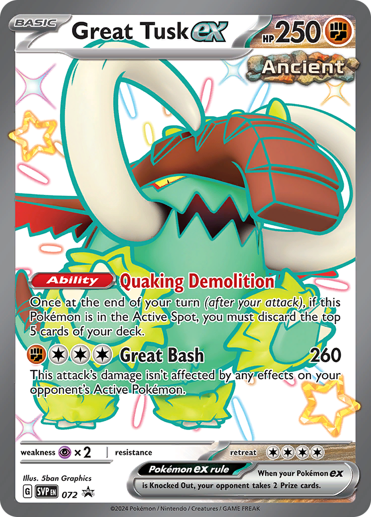 Great Tusk ex (Reverse Holo)