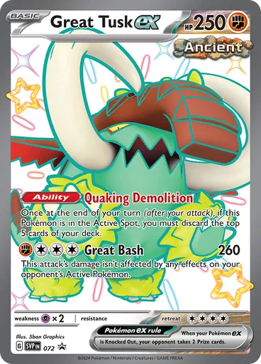 Great Tusk ex (Reverse Holo)
