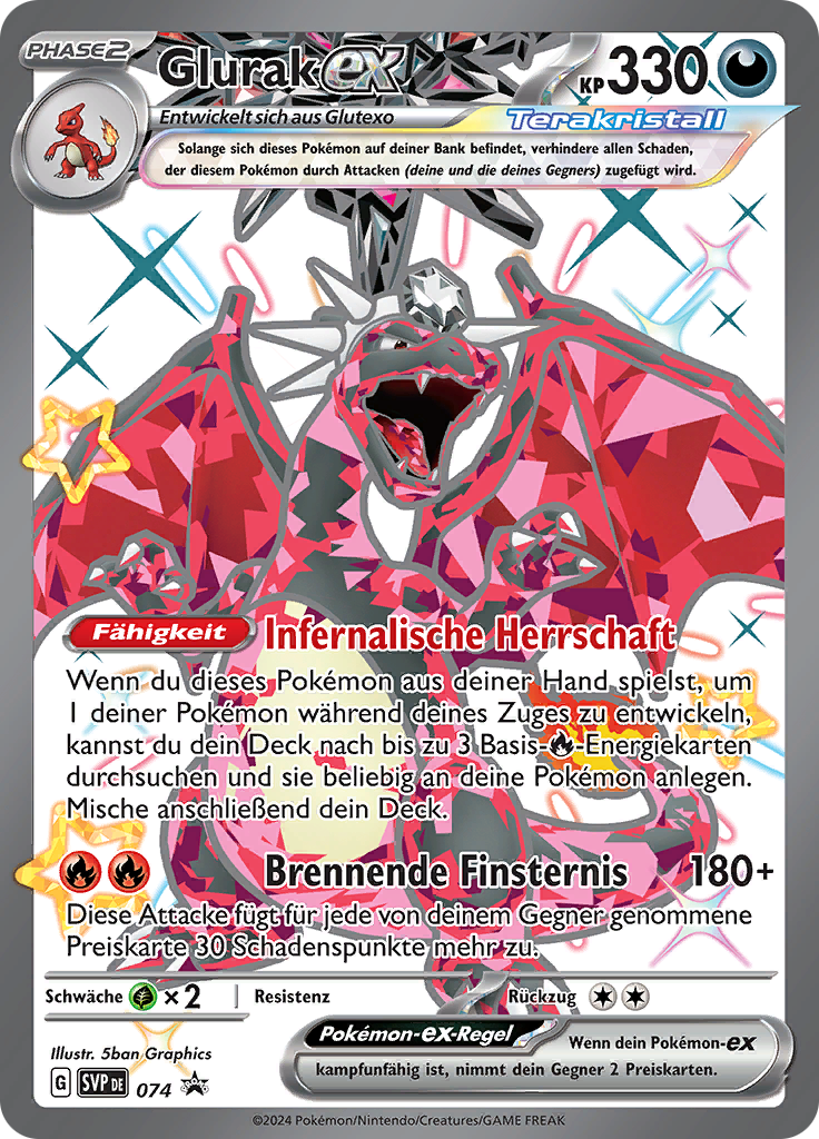 Glurak-ex (Reverse Holo)