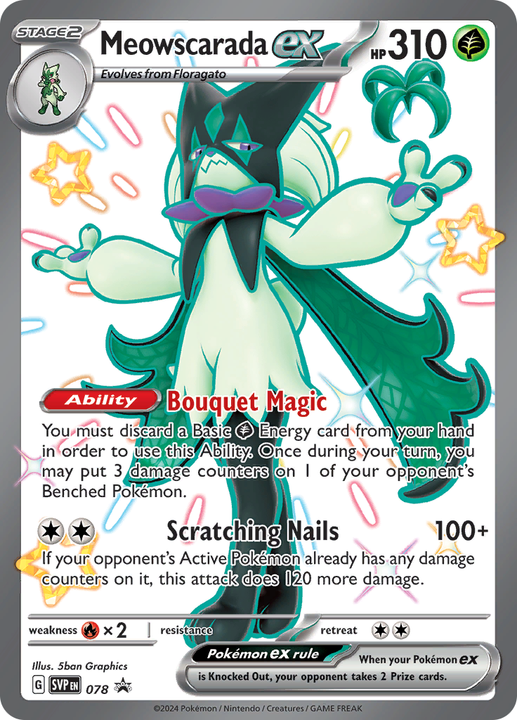 Meowscarada ex (Reverse Holo)