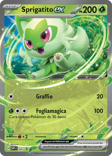 Sprigatito-ex (Reverse Holo)