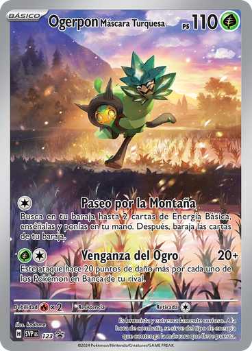 Ogerpon Máscara Turquesa (Reverse Holo)