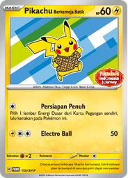 Pikachu Berkemeja Batik