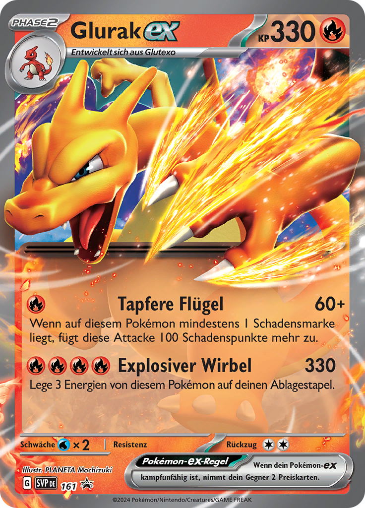 Glurak-ex (Reverse Holo)