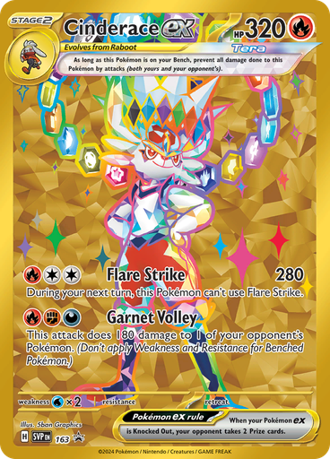Cinderace ex (Reverse Holo)