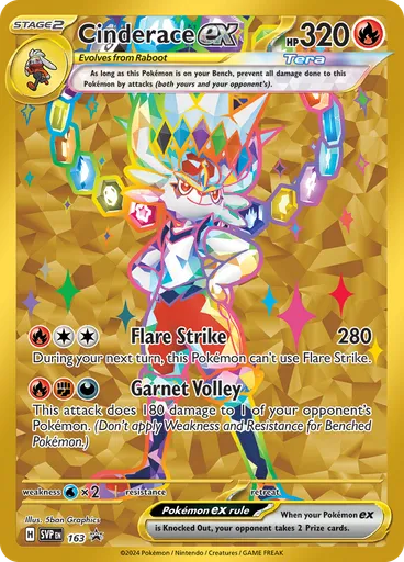 Cinderace ex (Reverse Holo)