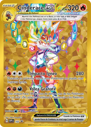 Cinderace ex (Reverse Holo)